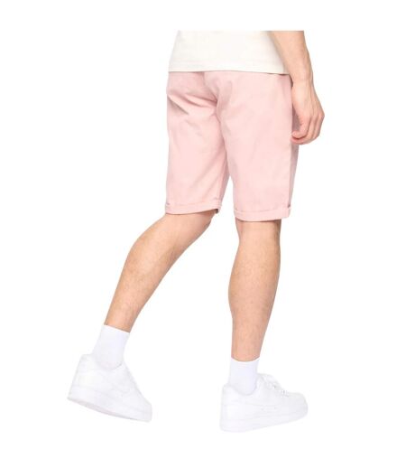 Mens sinwood chino shorts soft pink Crosshatch