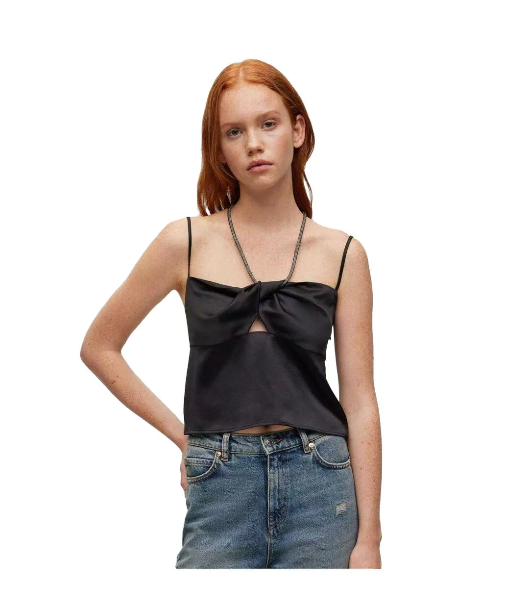 Haut Crystali-1 Femme Noir Hugo Boss-4