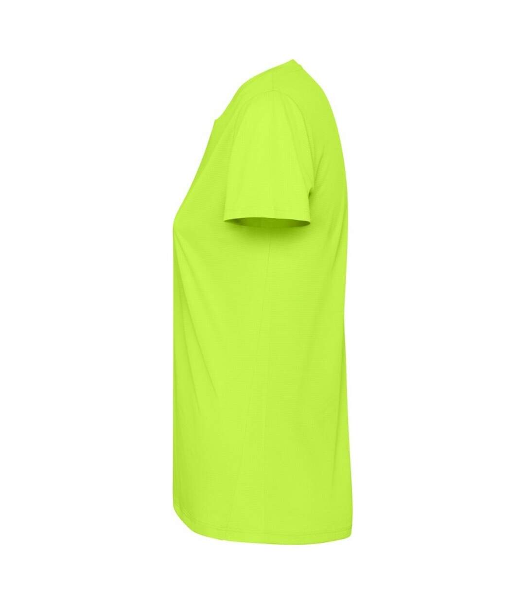 Womens/ladies estoril short-sleeved t-shirt fluorescent green Roly-3