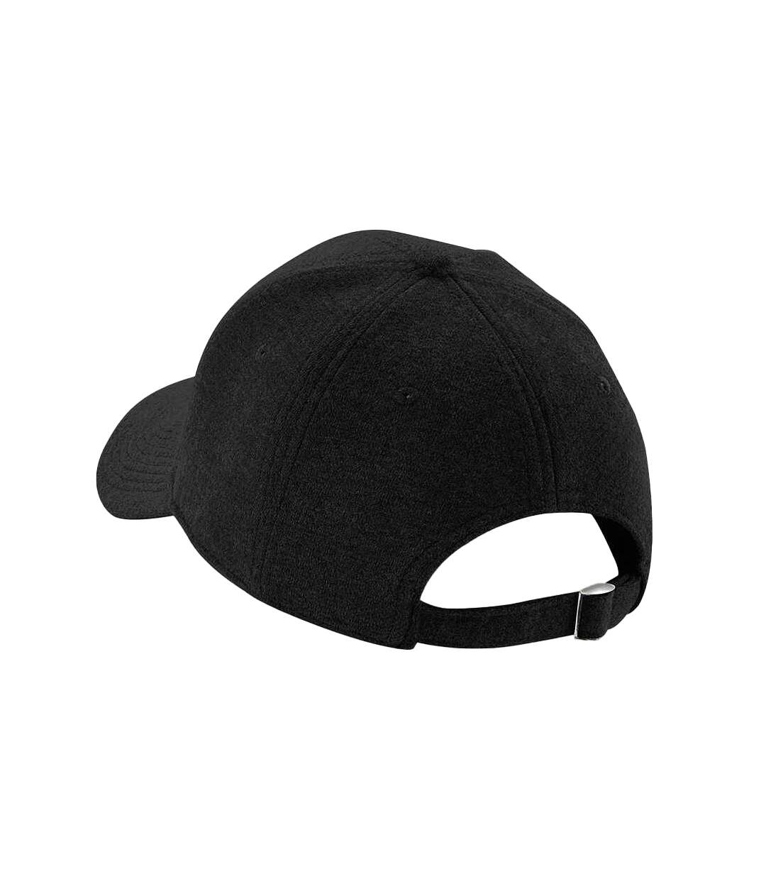 Unisex adult athleisure jersey baseball cap black Beechfield-2