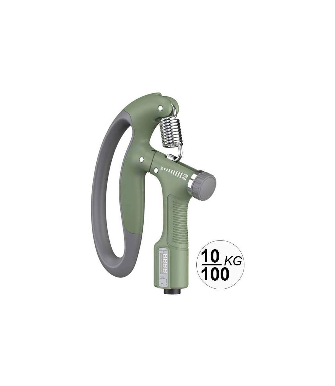 Pince de musculation à résistance réglable de 10 à 100 kgs avec compteur-1