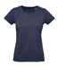 T-shirt Inspire Plus Femme Bleu Marine B&C-1