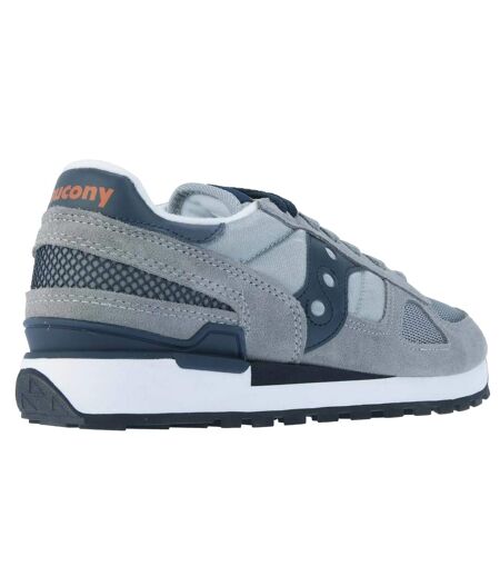 Mens shadow original suede panel trainers grey Saucony