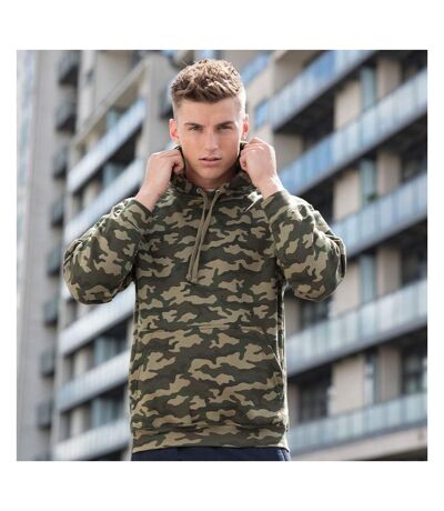 Sweat À Capuche Homme Vert Awdis