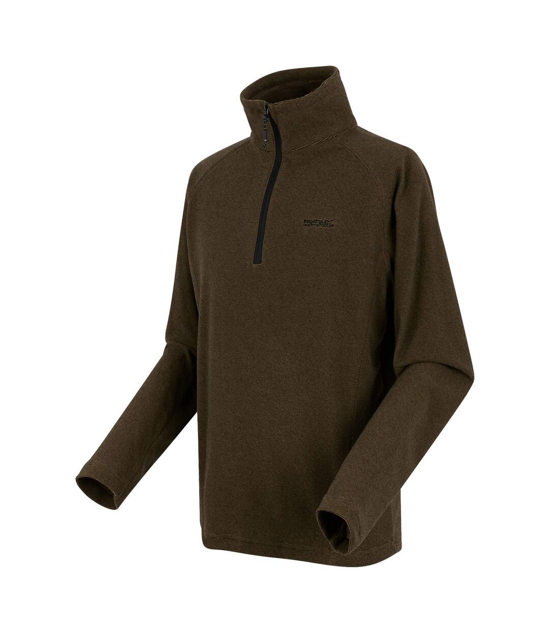Great Outdoors Mens Montes Funnel Neck Fleece Jumper Nut Brown Black Regatta-4
