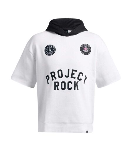Sweat À Capuche Project Rock Homme Blanc Under Armour
