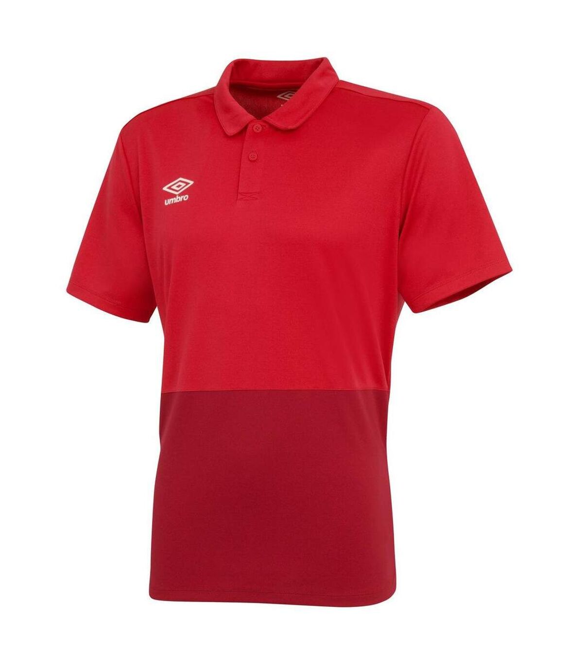 Umbro Mens Polyester Polo Shirt (Vermillion/Jester Red)