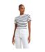 T-shirt Motif/style À Rayures Femme Blanc Bleu Marine French Connection-4