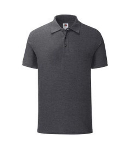 Polo iconic homme gris foncé chiné Fruit of the Loom Fruit of the Loom