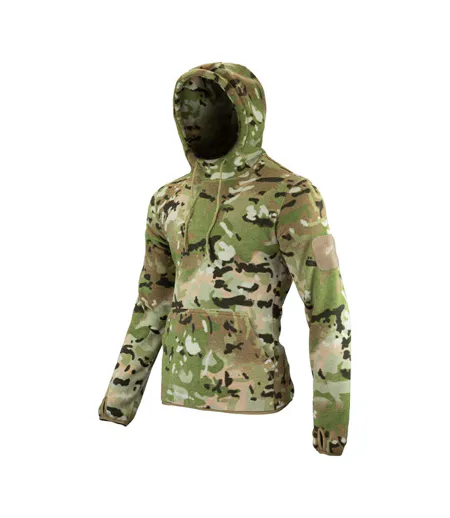 Sweat À Capuche Motif/style Camouflage Homme Kaki Viper