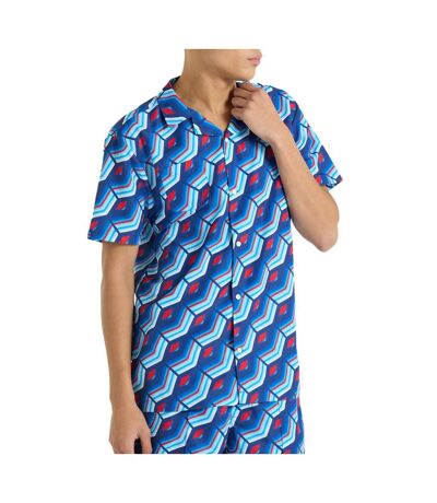 Chemisette bleu homme umbro printed shirt regale - l