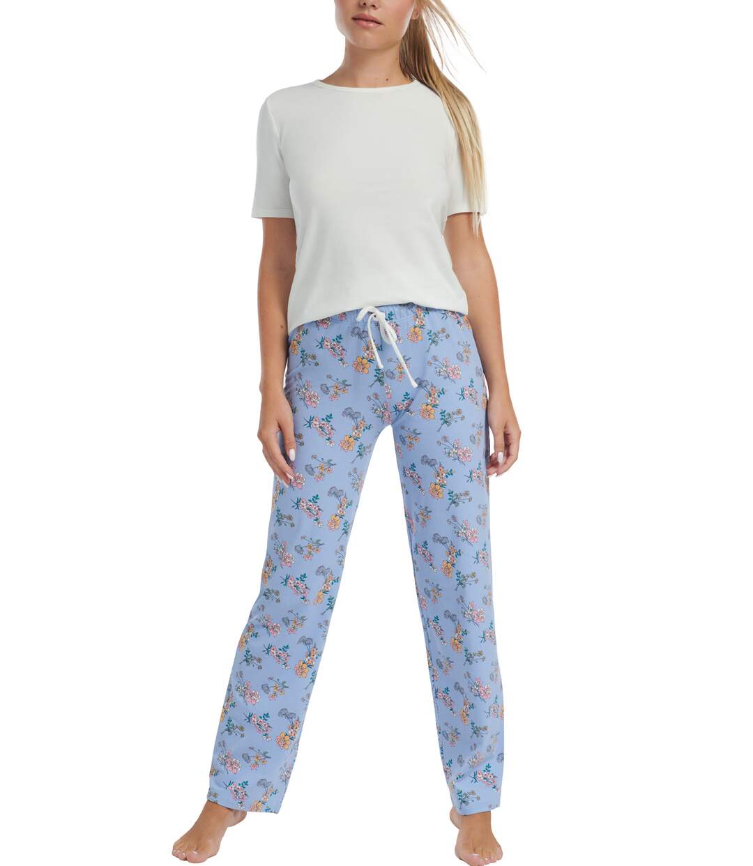 Pyjama tenue d'intérieur pantalon top manches courtes Posh Lisca Cheek-1