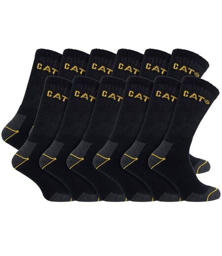 12 Pack Unisex Heavy Duty Work Socks for Steel Toe Boots