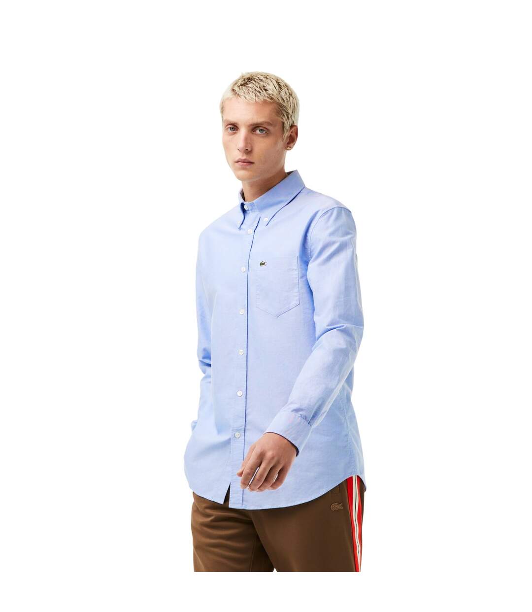 Chemise homme bleu Lacoste-4