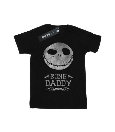 Disney Womens/Ladies Nightmare Before Christmas Bone Daddy Cotton Boyfriend T-Shirt (Noir) - UTBI41456