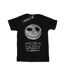 Disney Womens/Ladies Nightmare Before Christmas Bone Daddy Cotton Boyfriend T-Shirt (Noir) - UTBI41456-1