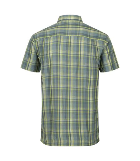 Regatta Mens Mindano VII Checked Short-Sleeved Shirt (Ivy Moss) - UTRG9576