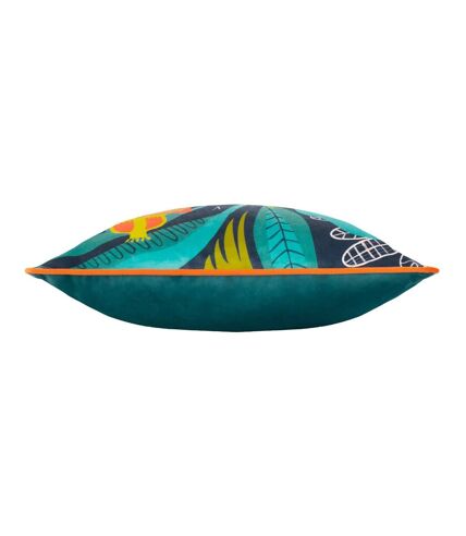 Kate Merritt - Housse de coussin (Bleu marine / Vert / Orange) (Taille unique) - UTRV2783