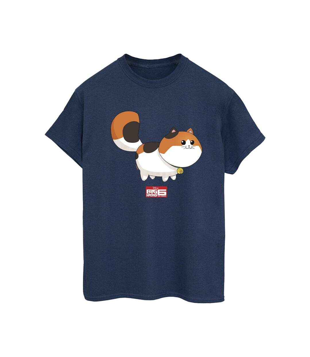 Disney - T-shirt BIG HERO BAYMAX KITTEN POSE - Femme (Bleu marine) - UTBI15890-1