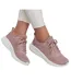 Baskets Bobs Squad Chaos Face Off Femme Rose Blush Skechers-4