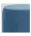 Pouf en velours et métal doré (Lot de 2)-2