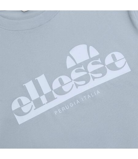 Mens Rillas Logo T-shirt Light Grey Ellesse