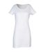 Robe t-shirt femme blanc Skinni Fit-1