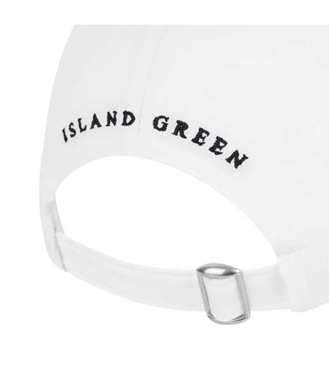 Womens/ladies diamante logo baseball cap white Island Green-4