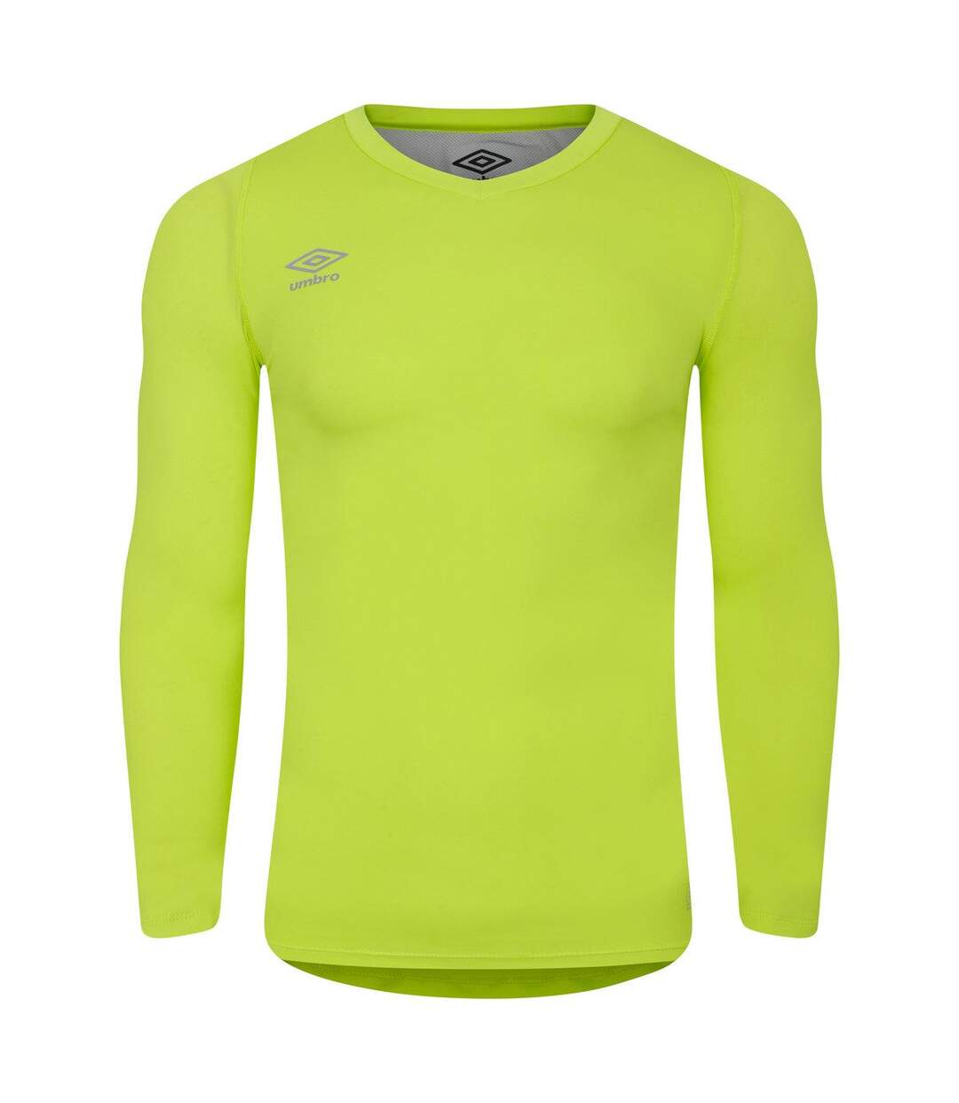 Mens elite v neck base layer top acid lime Umbro-1