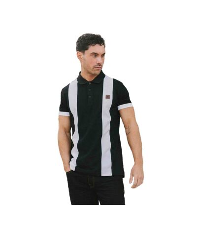 Polo Homme Noir Blanc Lambretta