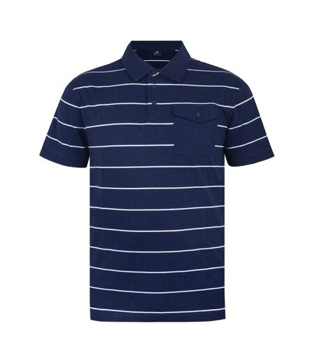 Polo Motif/style À Rayures Homme Bleu Marine Blanc Giorgio