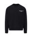 Mens Studio Crew Neck Relaxed Fit Sweatshirt Black Tela Cruz-2