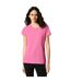 T-shirt Femme Violet Fuchsia Gildan-1