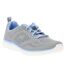 Womens/ladies virtue kind favor contrast trainers grey/blue Skechers-1