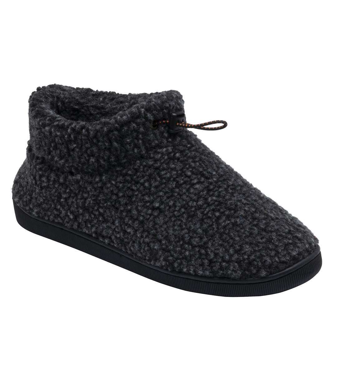 Dunlop - Chaussons bottines homme polaire teddy chauds anthracite-4
