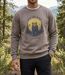 CHALLENGER PARK3 — Sweat imprimé taupe : l'alliance du confort et du style moderne-1