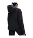 Womens/ladies Relaxed Fit Hooded Jacket Black Nike-3