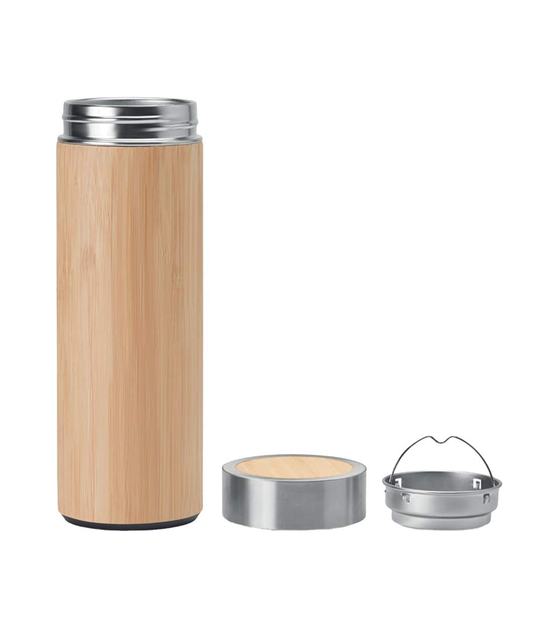 Batumi bamboo double wall 400ml flask one size wood MidOcean-3