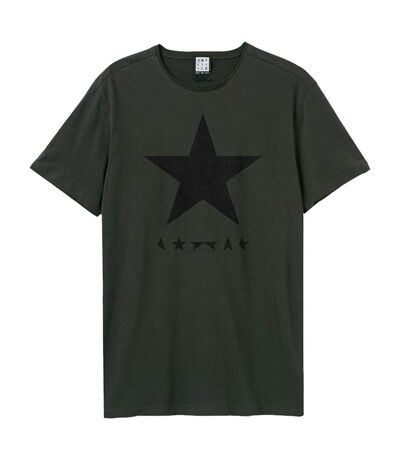 T-shirt black star adulte charbon Amplified