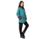 Veste polaire brodée HUDSON mandala vert Coton Du Monde-3