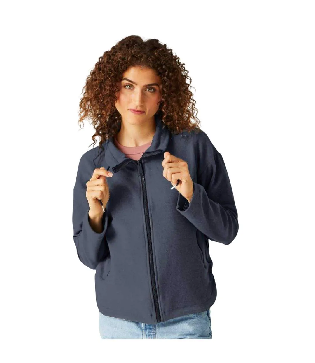 Veste Unie À Col Montant Ashlynn Femme Bleu Marine Regatta-4