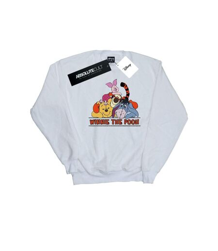 Disney Sweatshirt Winnie The Pooh Group Femme/Ladies (Blanc) - UTBI42918