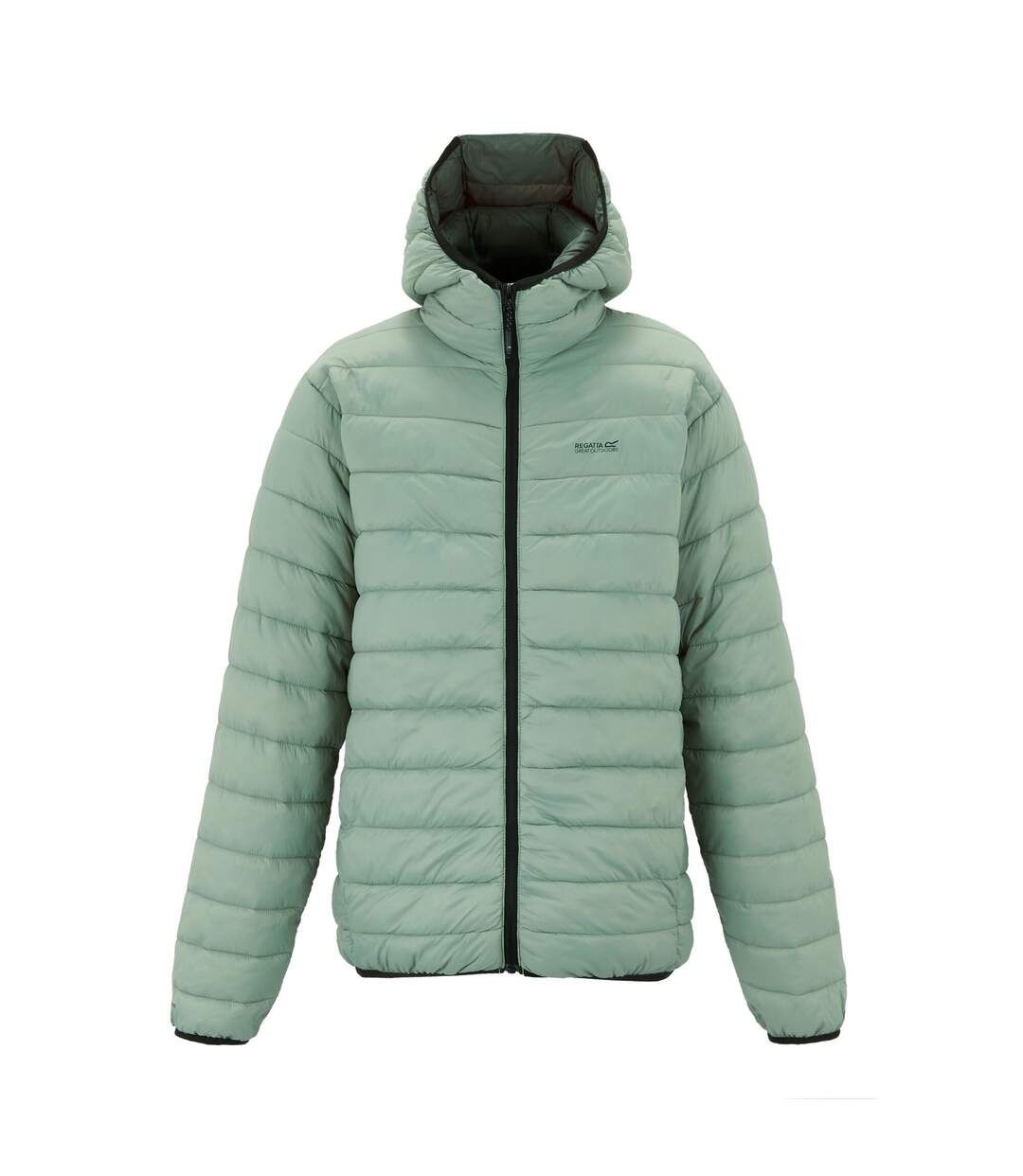 Mens Marizion Baffled Hooded Padded Jacket Glacier Green Regatta-1