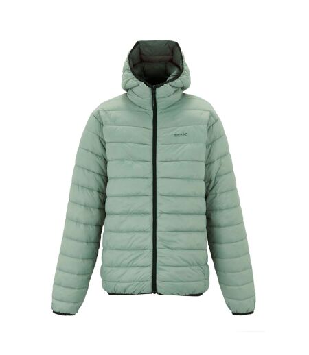 Mens Marizion Baffled Hooded Padded Jacket Glacier Green Regatta