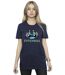Disney Womens/Ladies Lilo & Stitch Stitchmas Glasses Cotton Boyfriend T-Shirt (Bleu marine) - UTBI30656-2