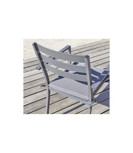 Fauteuil de Jardin Empilable Pelosa 85cm Gris Anthracite