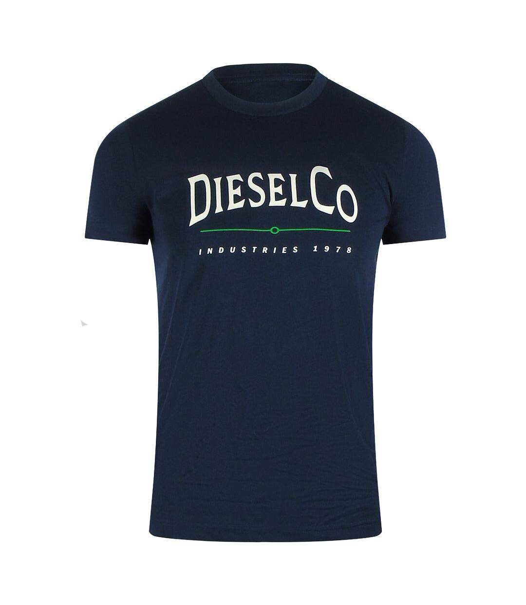 T-shirt Industries Homme Bleu Marine Foncé Diesel-1