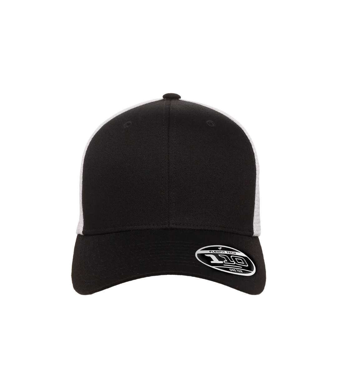 Casquette Trucker Motif/style Deux Tons Noir Blanc Flexfit-3