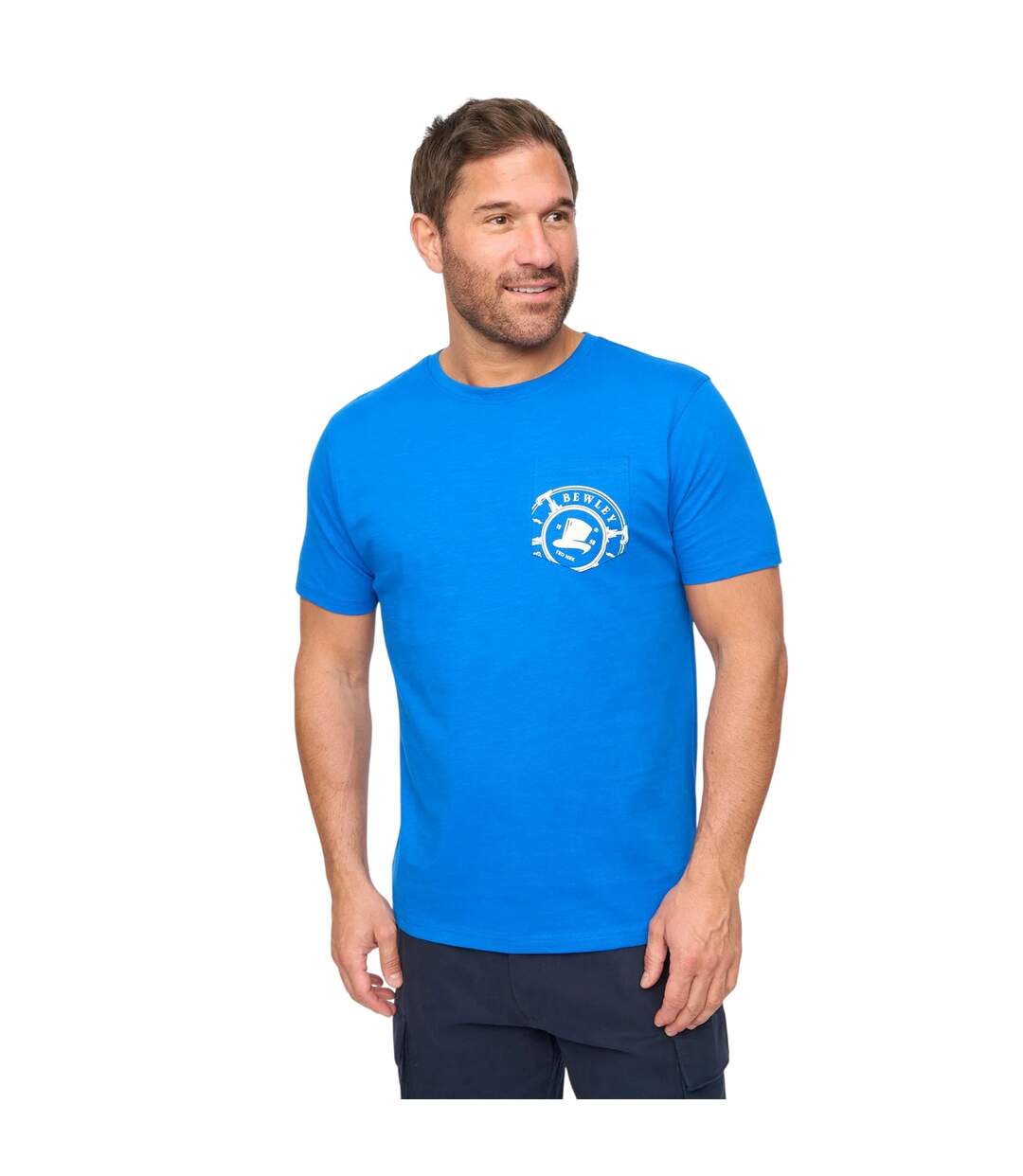 T-shirt Kinson Homme Bleu Bewley & Ritch-2