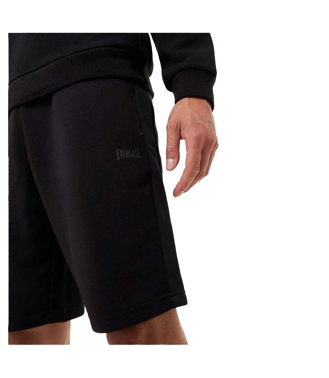 Mens Slim Jersey Shorts Black Everlast-4